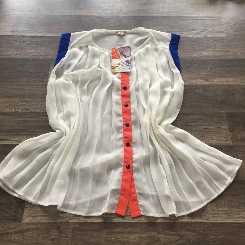 NWT LILYWHITE Sleeveless Tunic 🧡💙